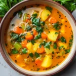 Anti-Inflammatory Veggie Soup with Turmeric