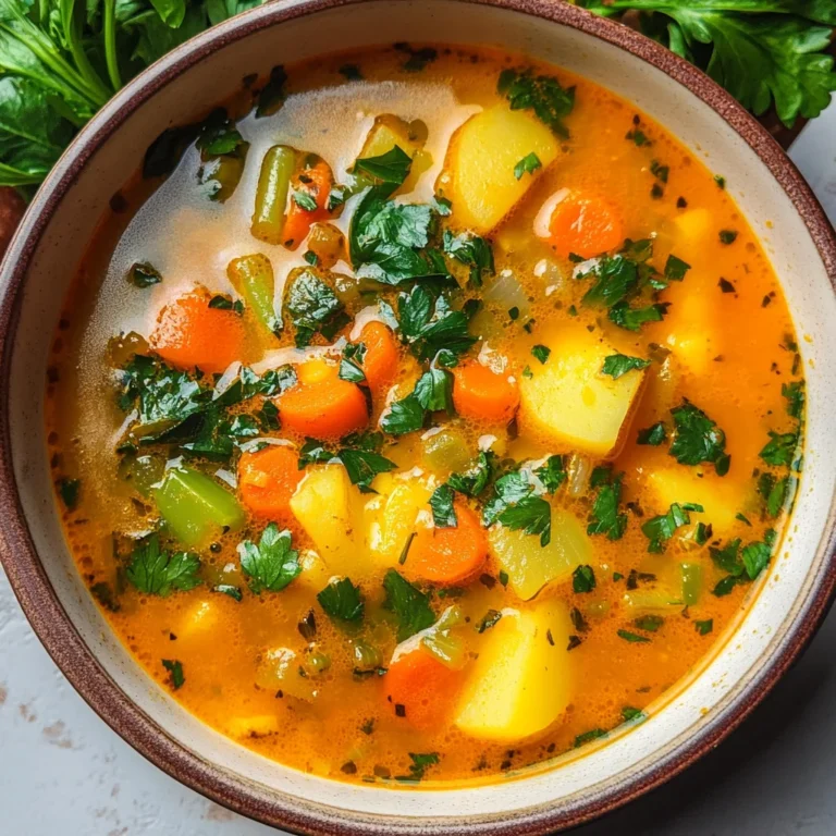 Anti-Inflammatory Veggie Soup with Turmeric