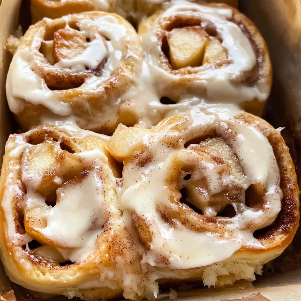 Apple Cinnamon Rolls with Apple Pie Filling