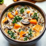 Cozy Autumn Wild Rice Soup