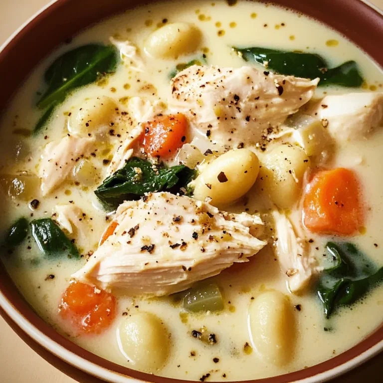 Creamy Crockpot Chicken Gnocchi Soup