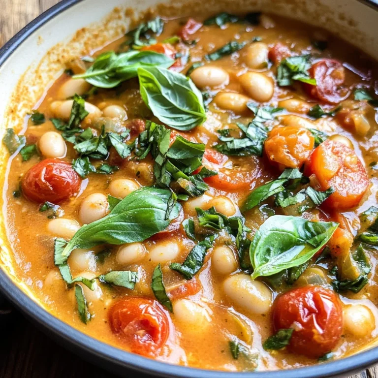 Creamy Tomato White Bean Stew