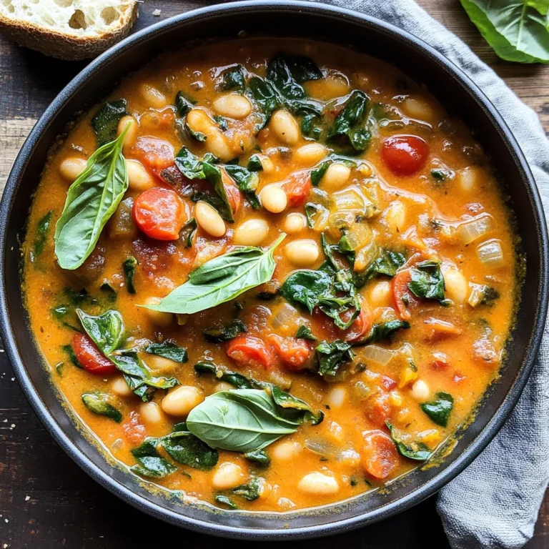 Creamy Tomato White Bean Stew