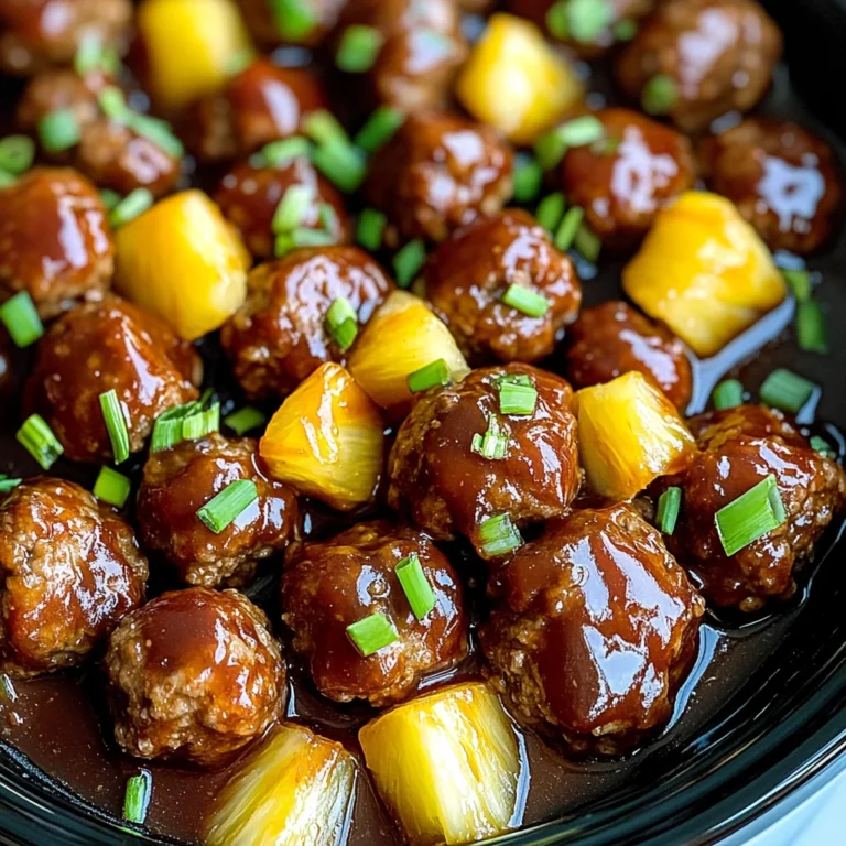 Crockpot Hawaiian Meatballs