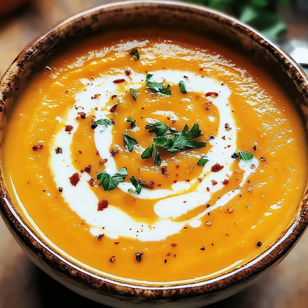 Easy Butternut Squash and Sweet Potato Soup