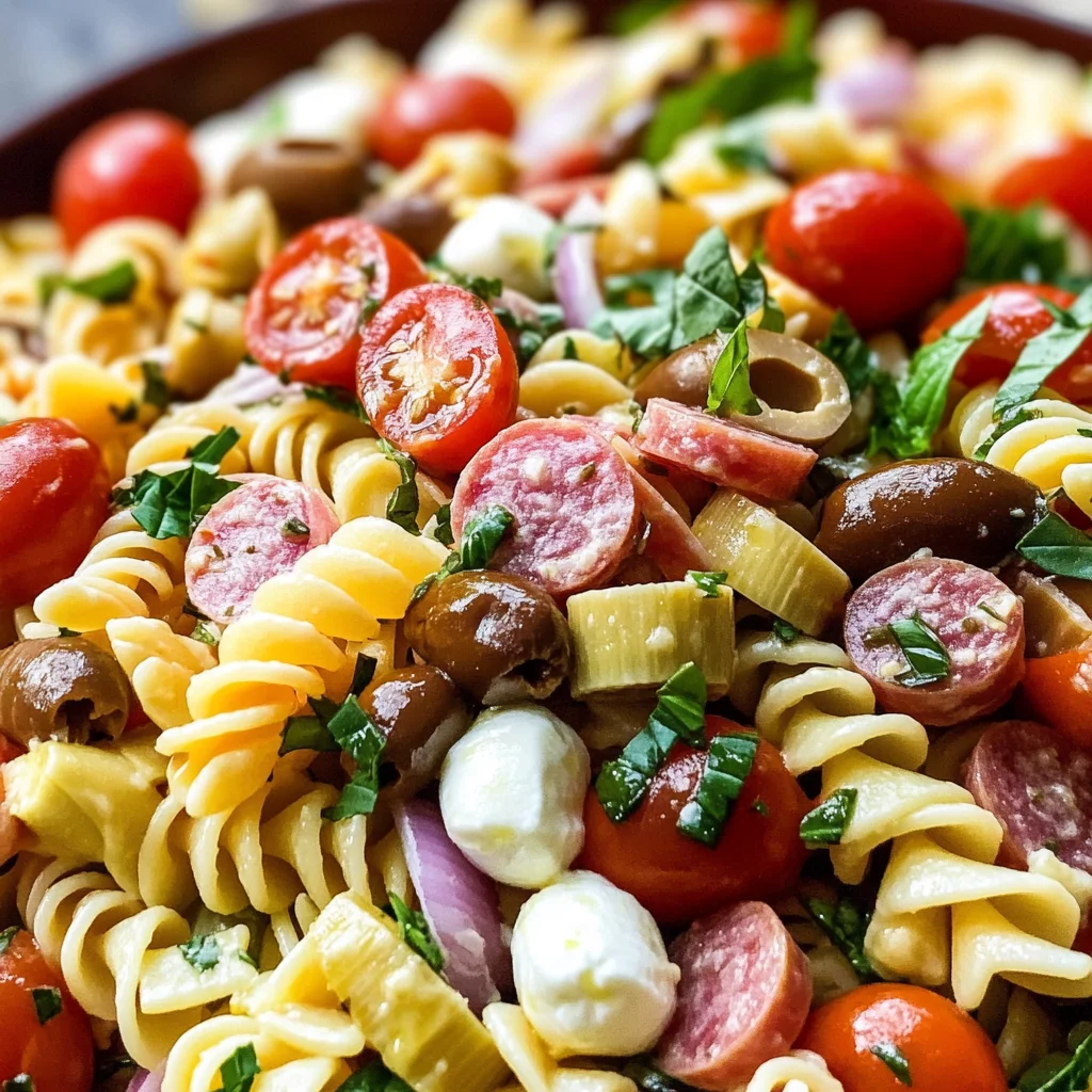 Easy Italian Antipasto Pasta Salad