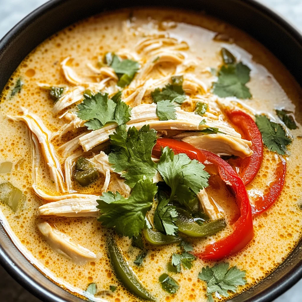 Easy Thai Coconut Chicken Soup