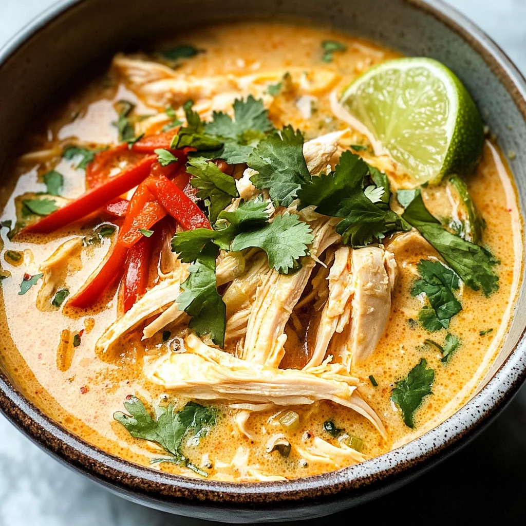 Easy Thai Coconut Chicken Soup