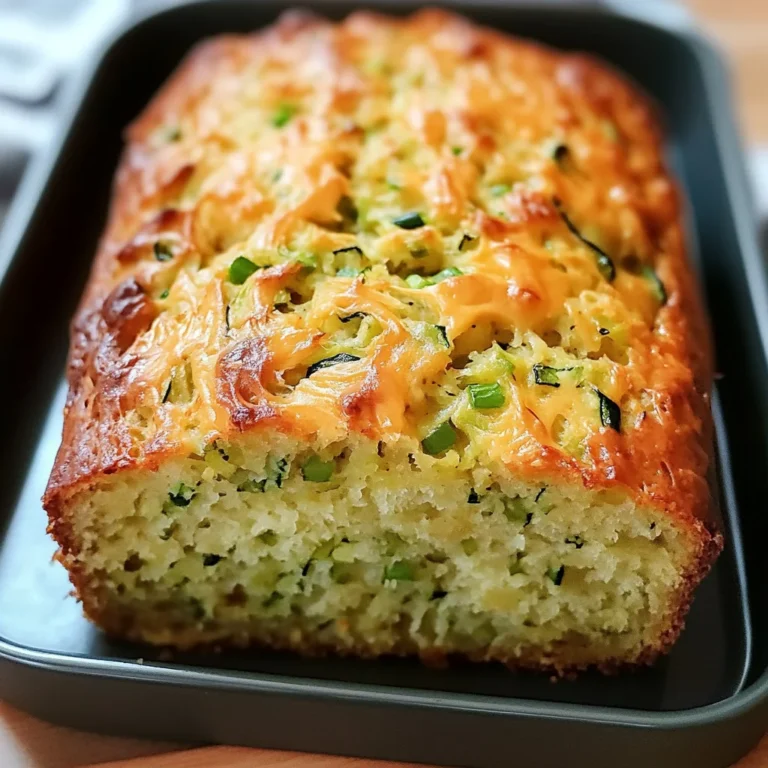 Green Onion Zucchini Cheddar Quick Bread