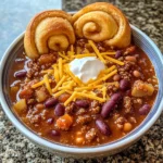 Hillbilly Chili and Cinnamon Rolls