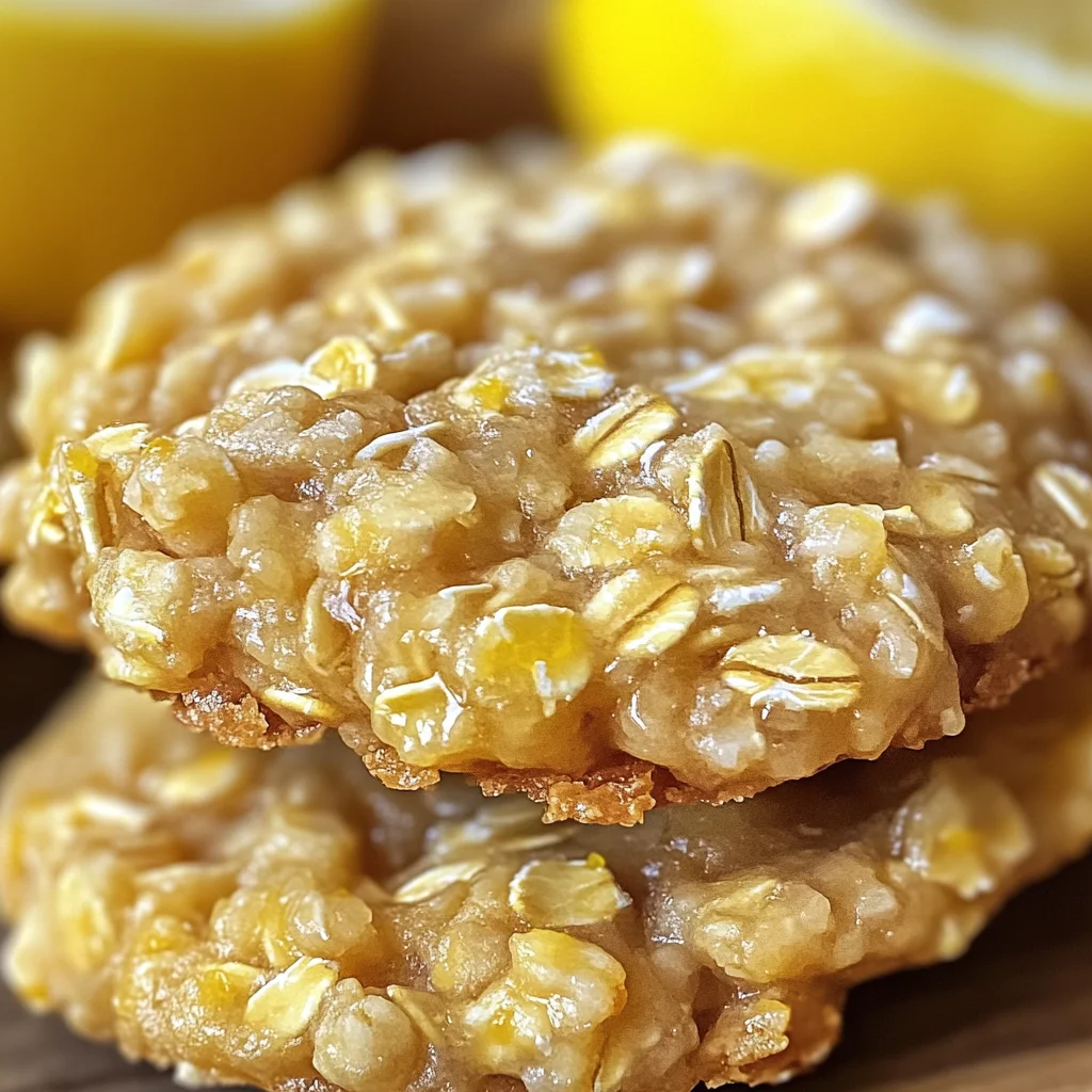 Lemon Oatmeal No-Bake Cookies