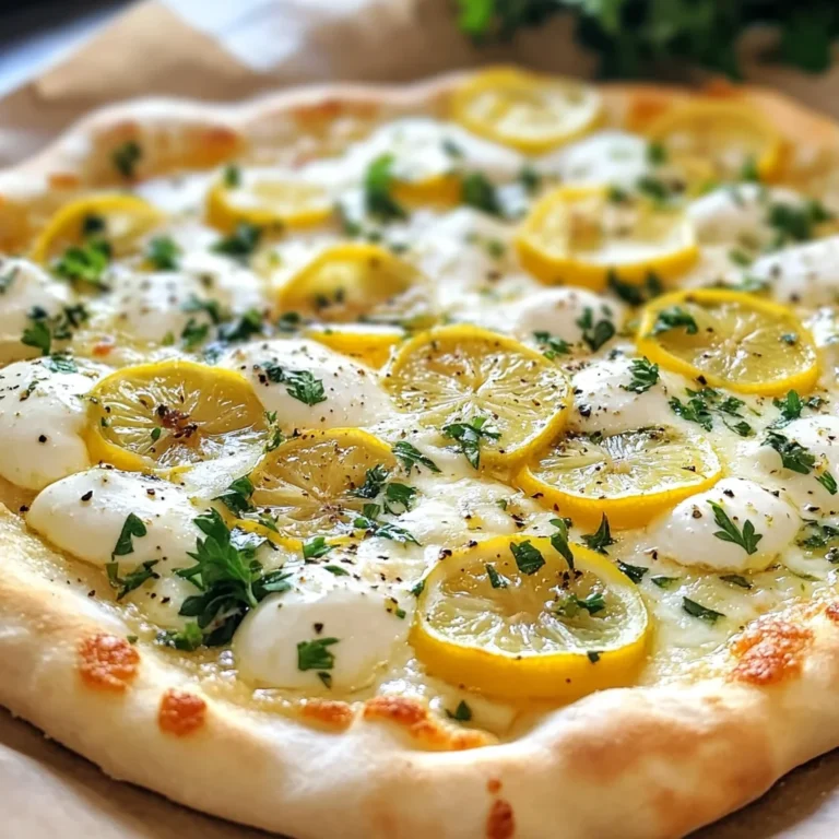 Lemon Pizza with Fresh Herbs