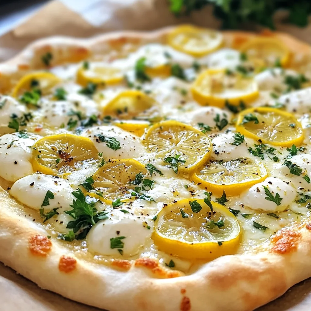 Lemon Pizza with Fresh Herbs