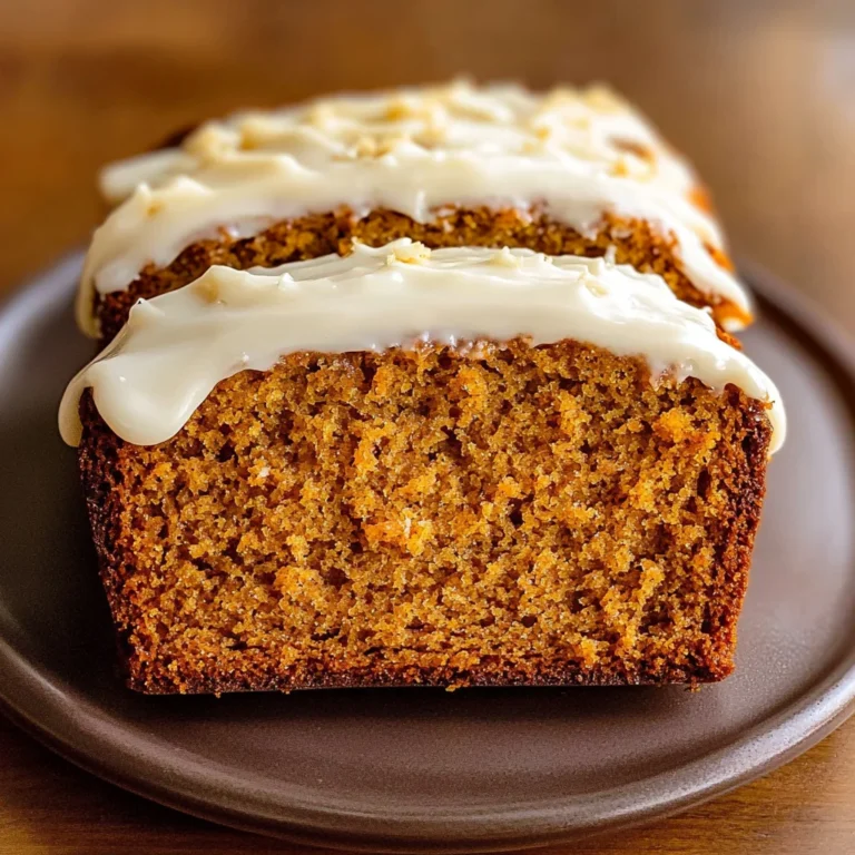 Pumpkin Bread with Cream Cheese Frosting Recipe