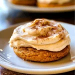 Pumpkin Cookies with Cream Cheese Frosting