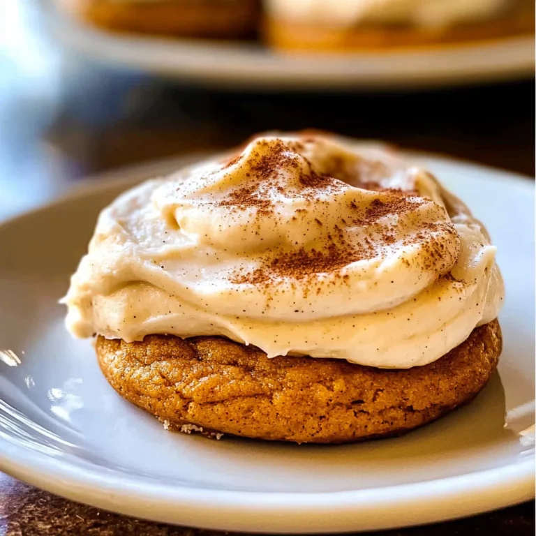 Pumpkin Cookies with Cream Cheese Frosting