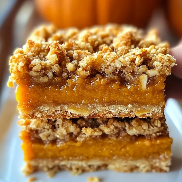 Pumpkin Pie Crumble Bars – Easy Fall Dessert Recipe