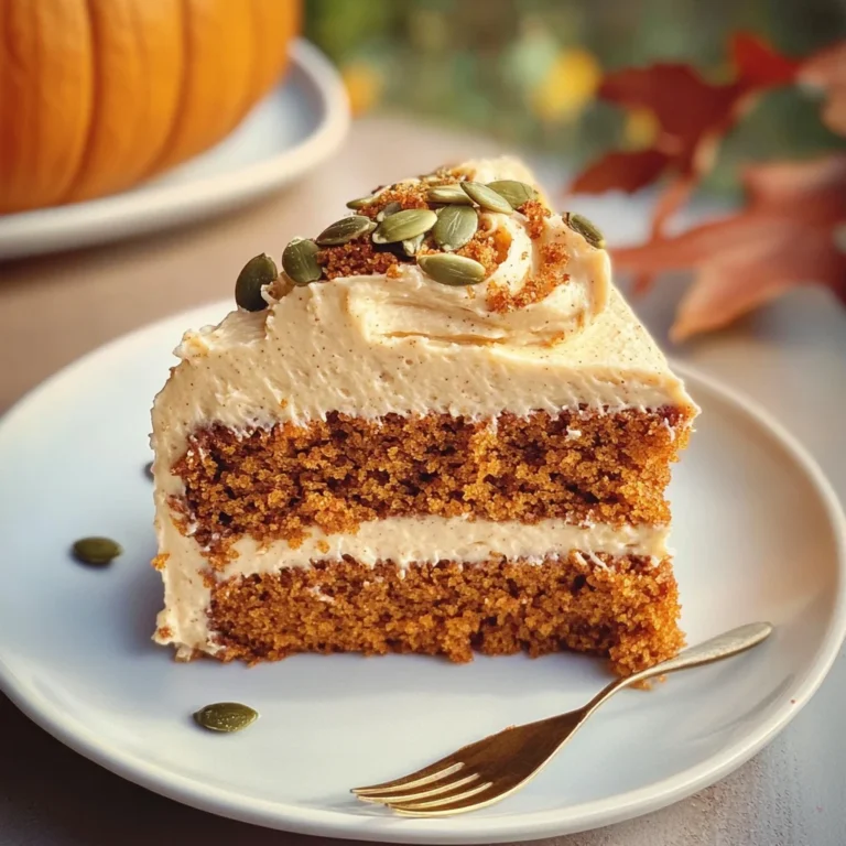 Pumpkin Spice Cake with Brown Sugar Cream Cheese Frosting