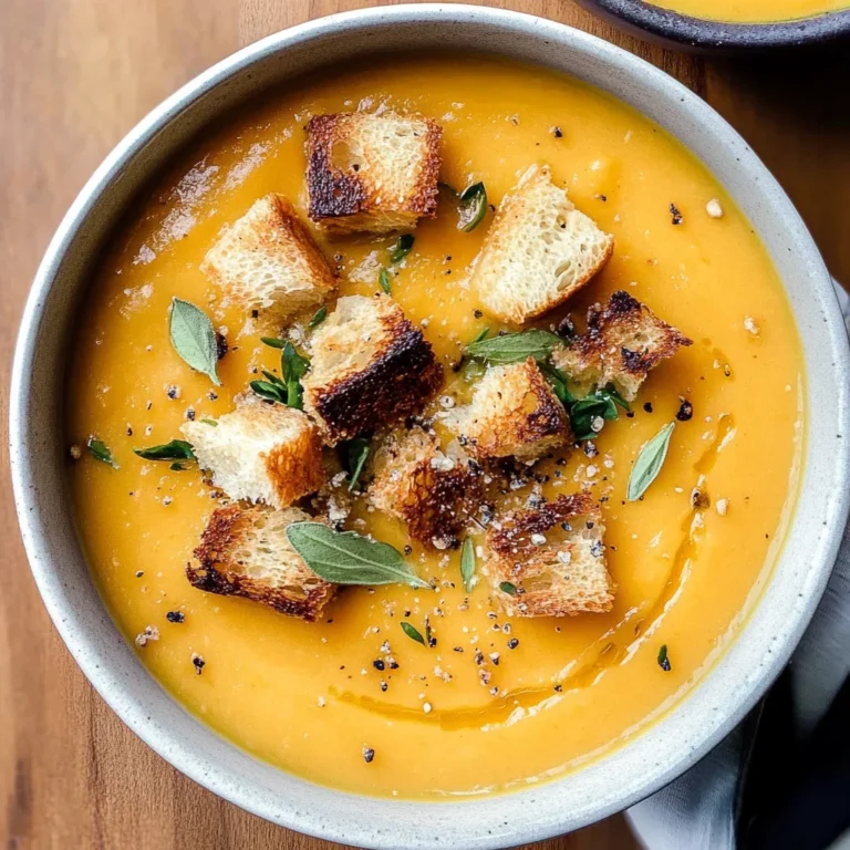 Roasted Butternut Squash Soup Recipe