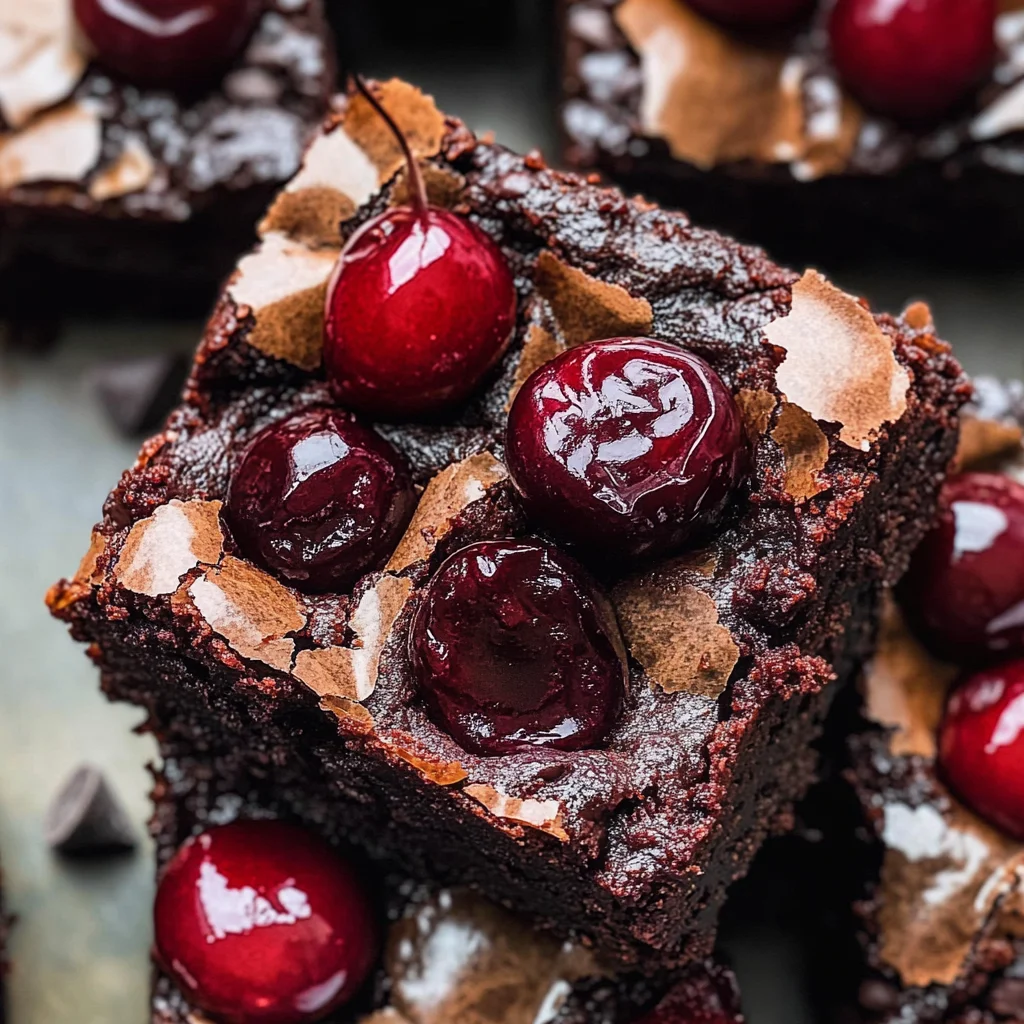 Roasted Chocolate Cherry Brownies