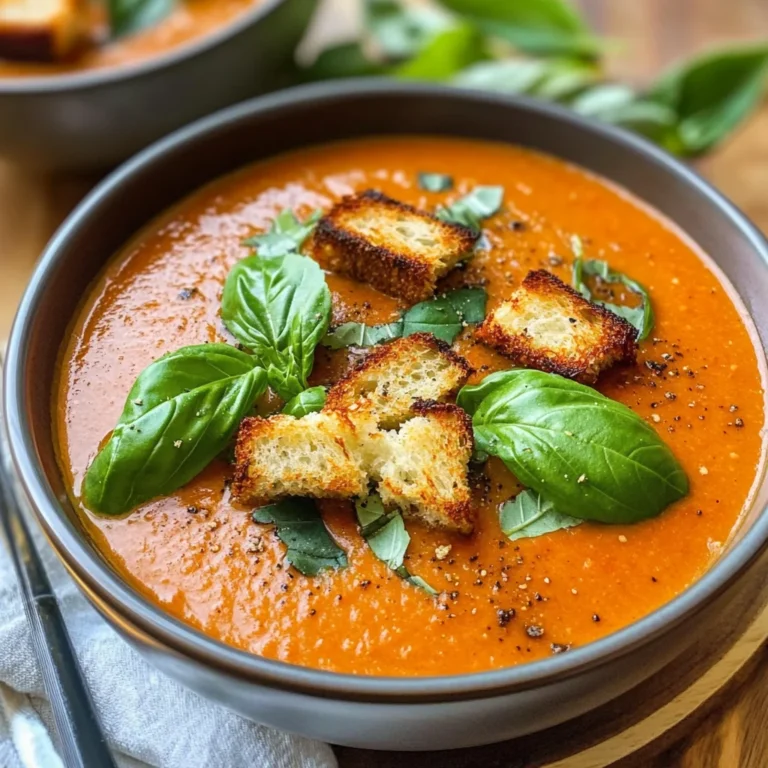 Roasted Tomato Basil Soup