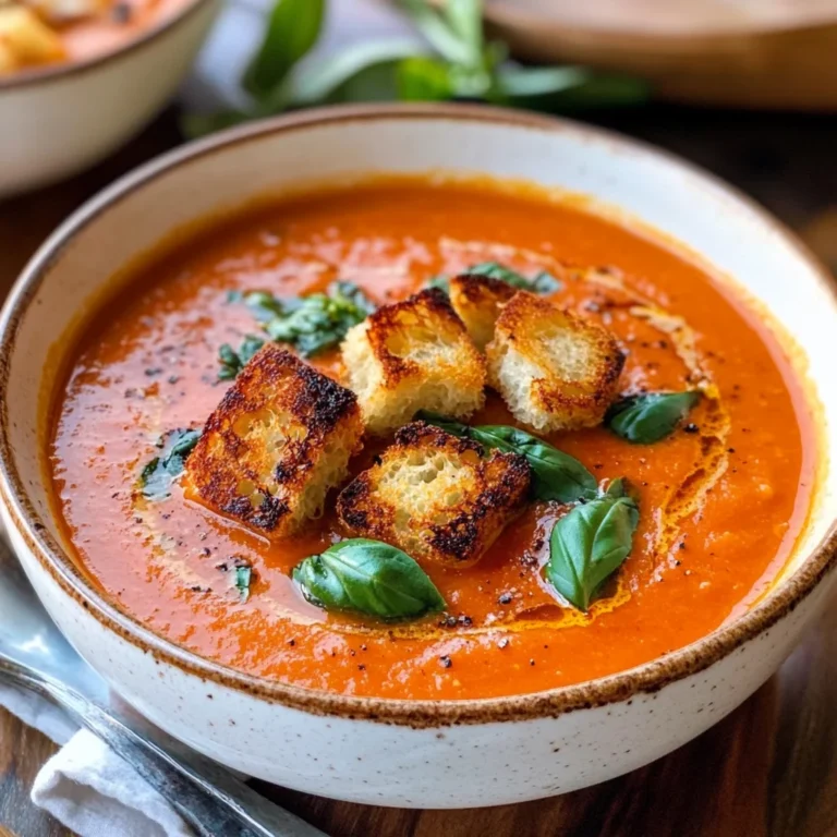 Roasted Tomato Basil Soup