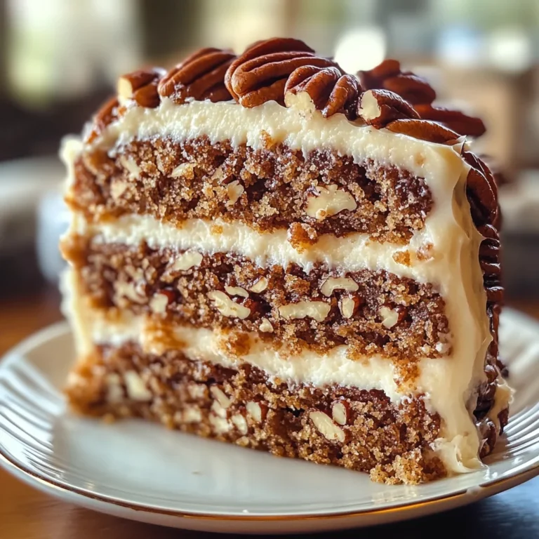 Southern Georgia Pecan Cake Recipe
