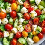Tomato Cucumber Mozzarella Salad