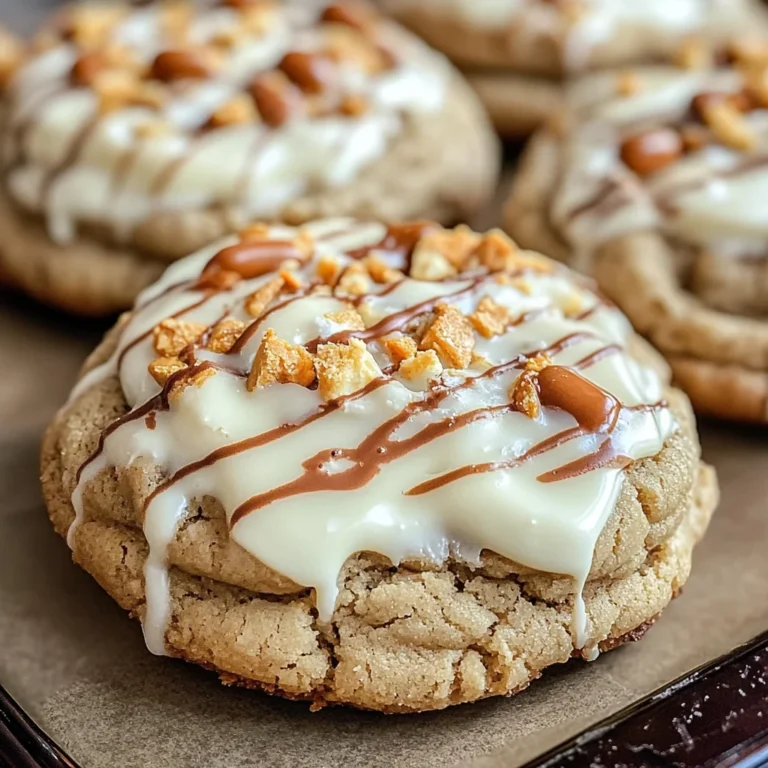 White Chocolate Reese’s Cheesecake Cookies