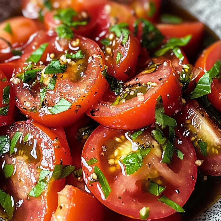Zesty Marinated Tomatoes