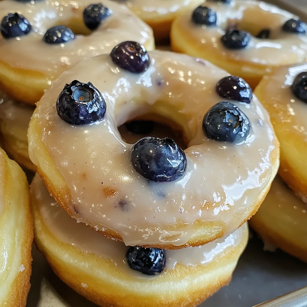 Baked Blueberry Donuts