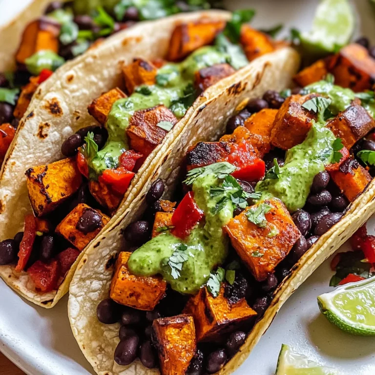 Black Bean Sweet Potato Tacos Recipe
