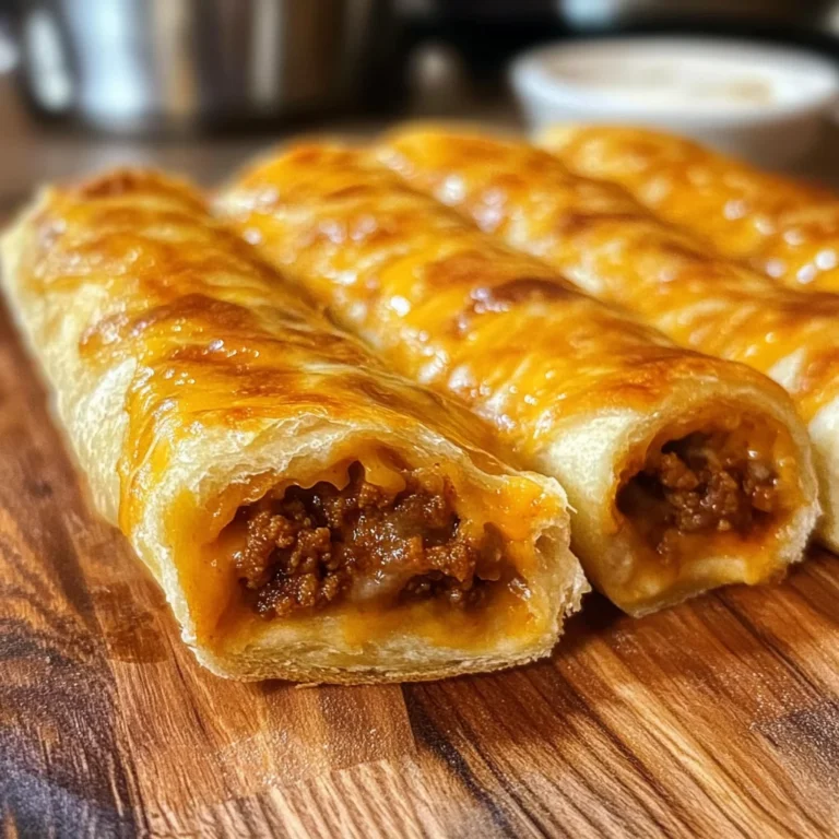 Cheesy Taco Stuffed Breadsticks with Taco Filling