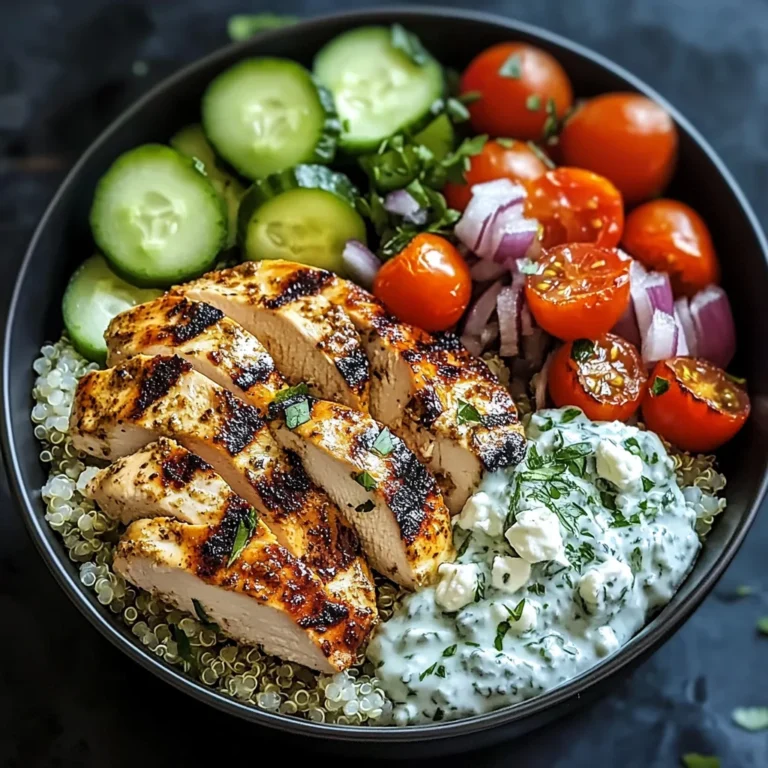 Chicken Tzatziki Bowls