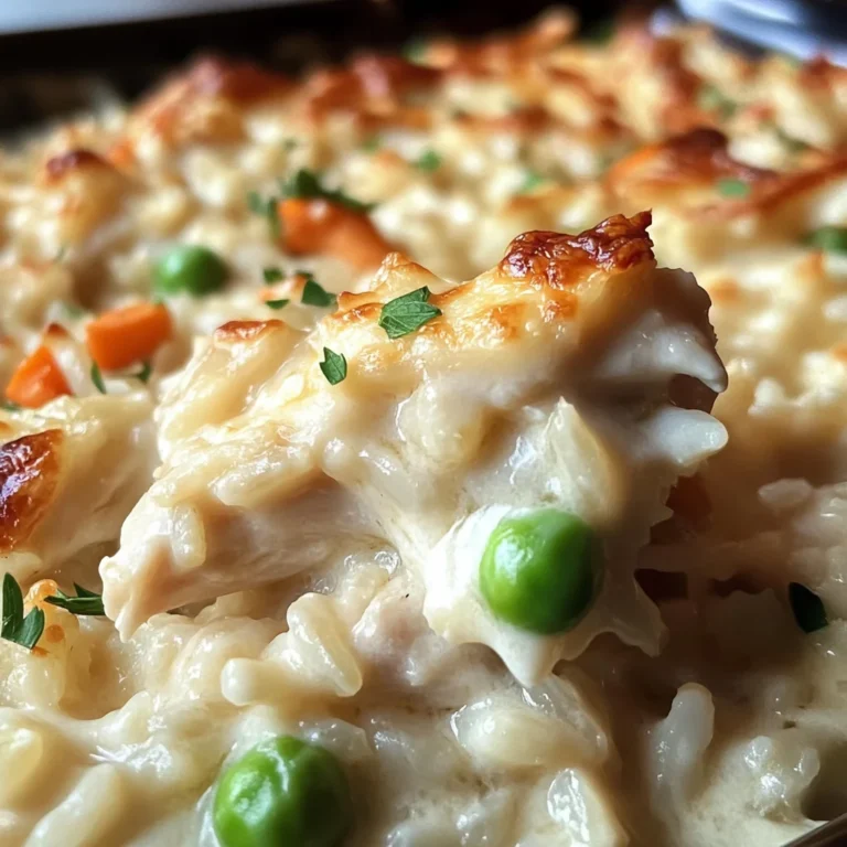 Dump-and-Bake Chicken Alfredo Rice Casserole Recipe