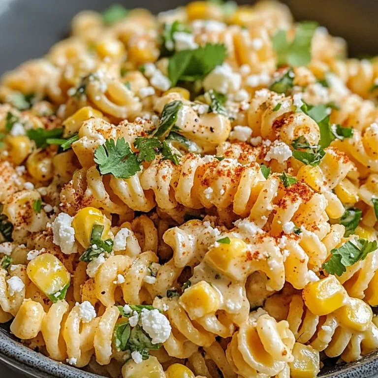 Easy Mexican Street Corn Pasta Salad