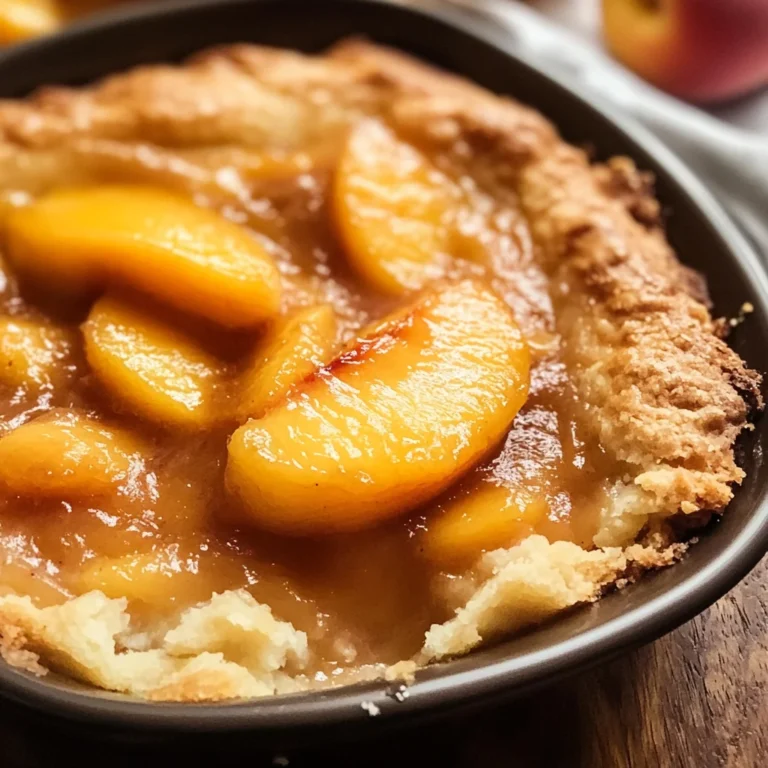 Fresh Peach Cobbler Recipe