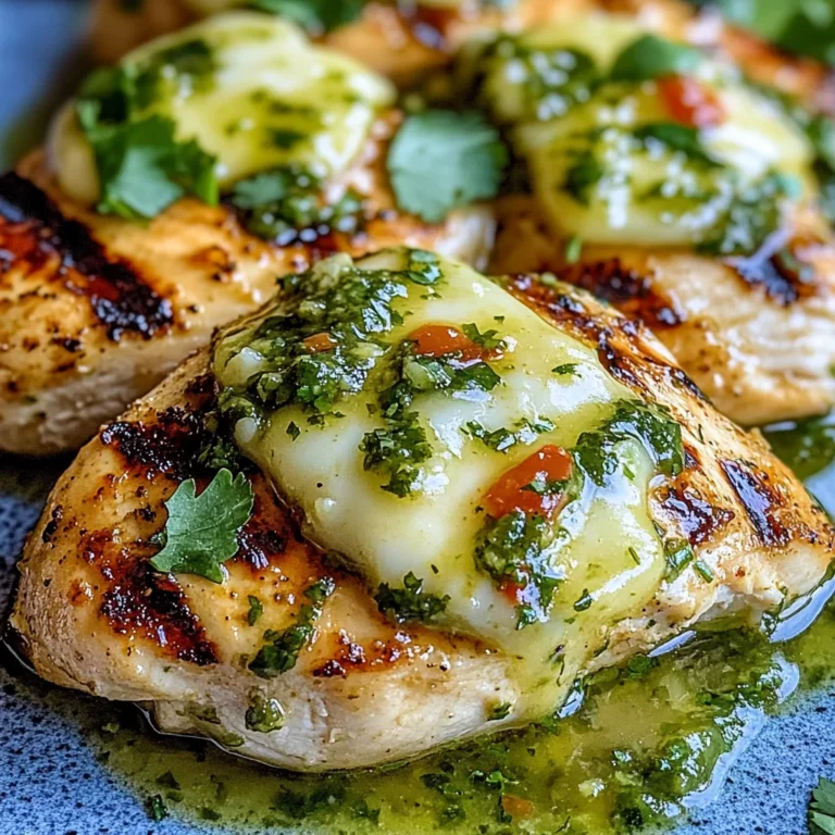 Grilled Salsa Verde Pepper Jack Chicken