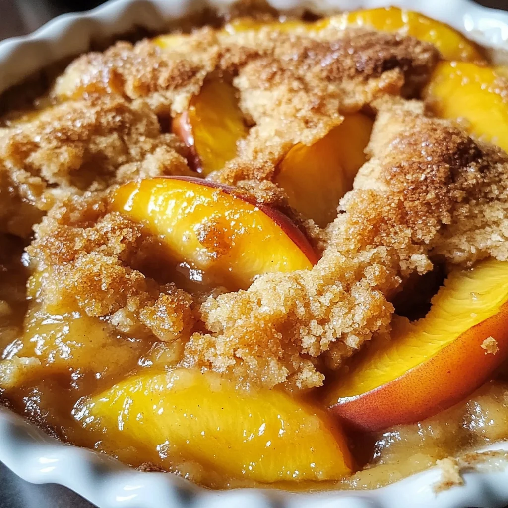 Homemade Peach Cobbler