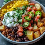 Loaded Potato Taco Bowl