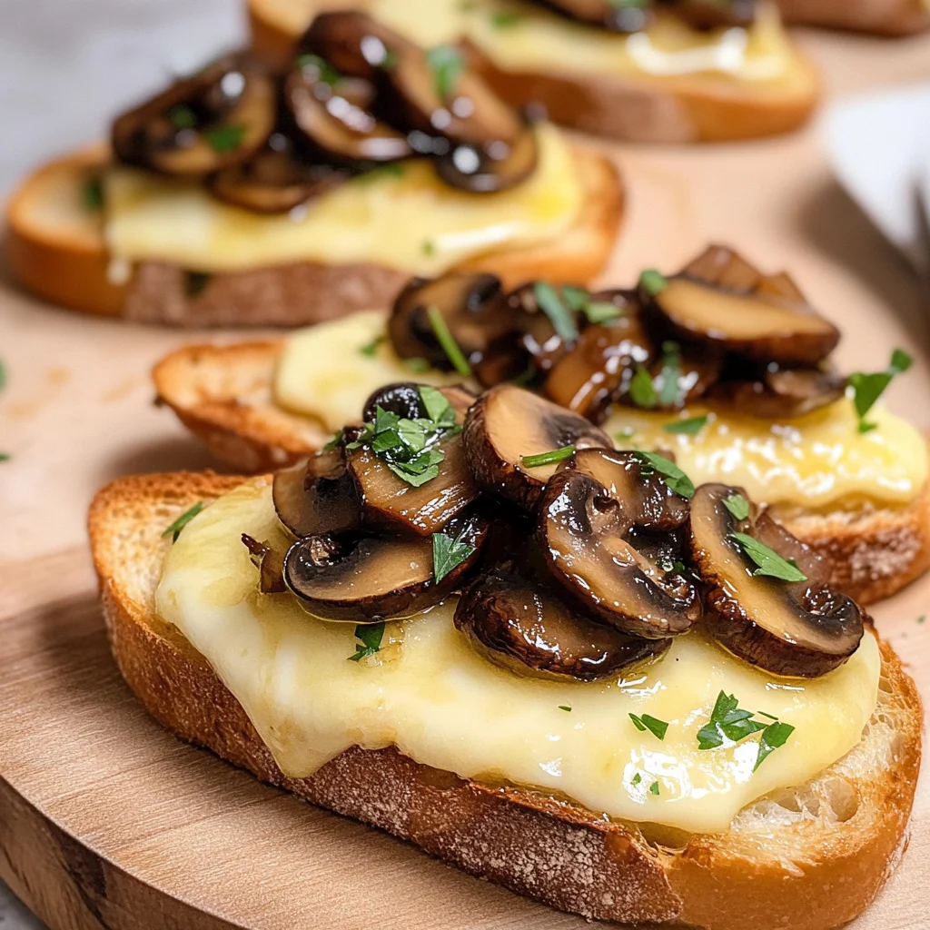 Mushroom & Brie Crostini