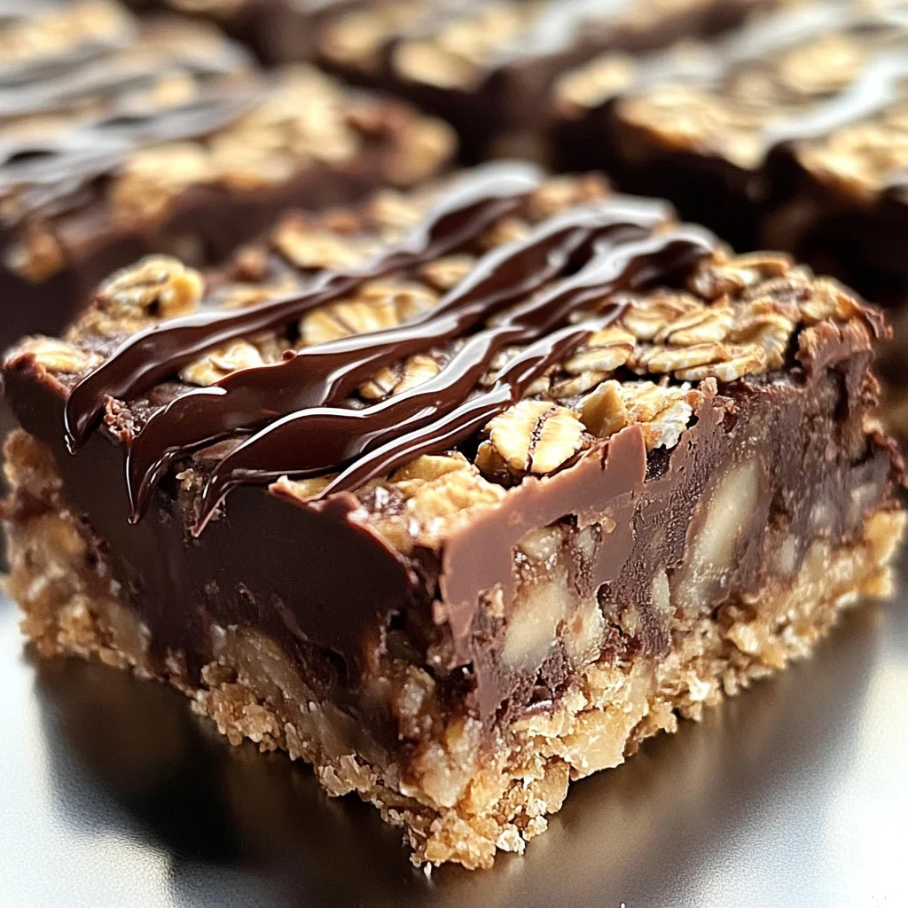 No Bake Chocolate Oatmeal Bars
