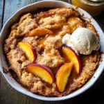 Old School Easy Brown Sugar Peach Cobbler