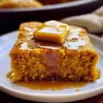 Pumpkin Cornbread with Cinnamon Honey Butter