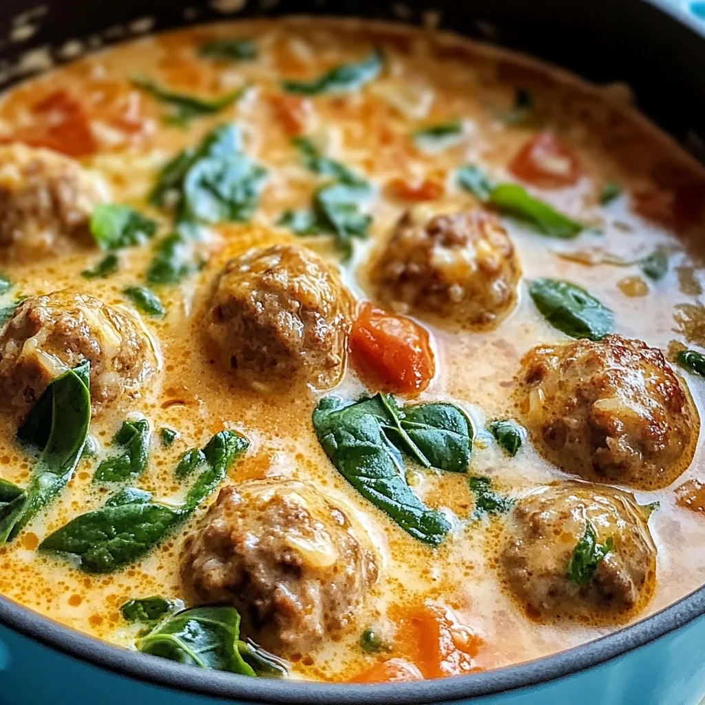Savor the Comfort: Creamy Italian Meatball Soup to Warm Your Soul
