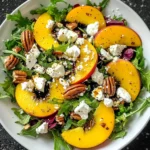 Simple Peach Feta Salad