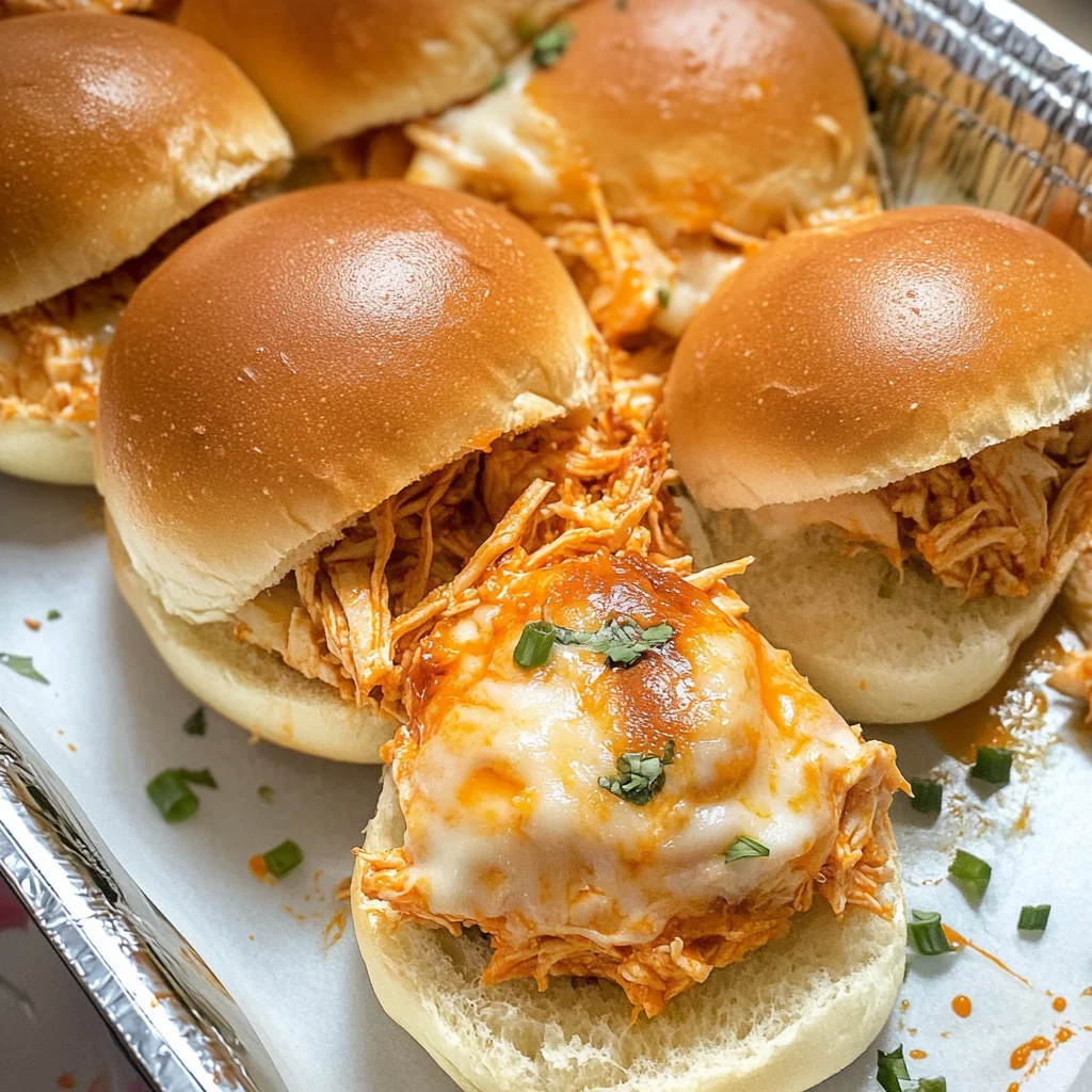 Spicy Buffalo Chicken Sliders