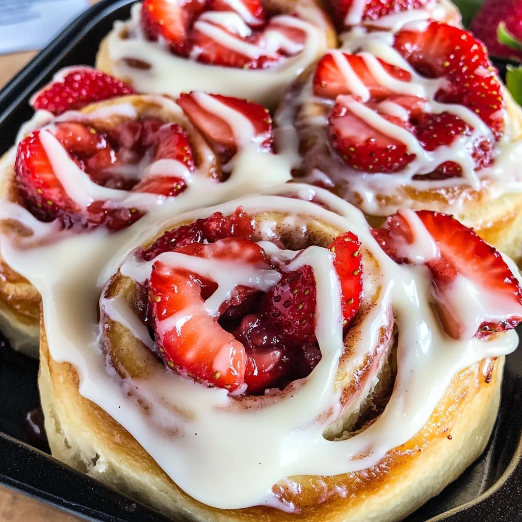 Strawberry Cheesecake Cinnabon Rolls Recipe