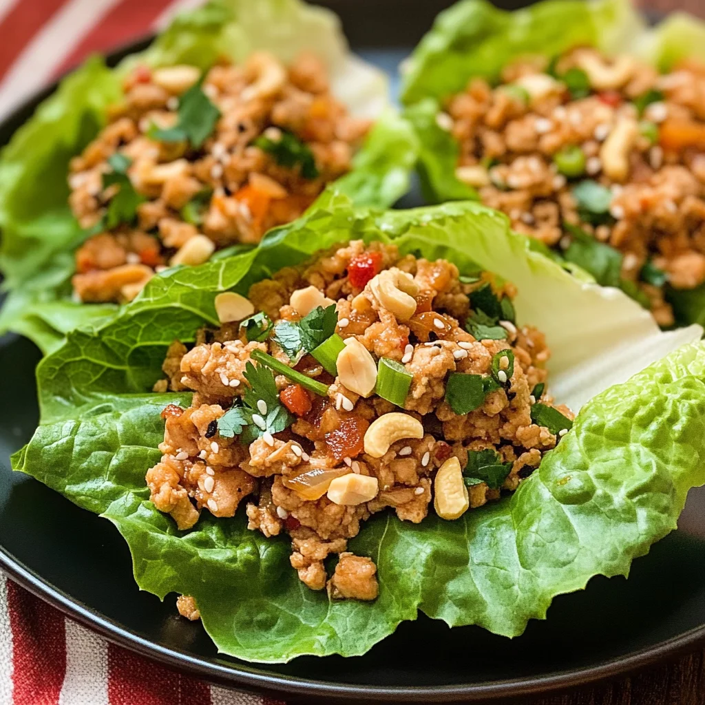 Thai Chicken Lettuce Wraps
