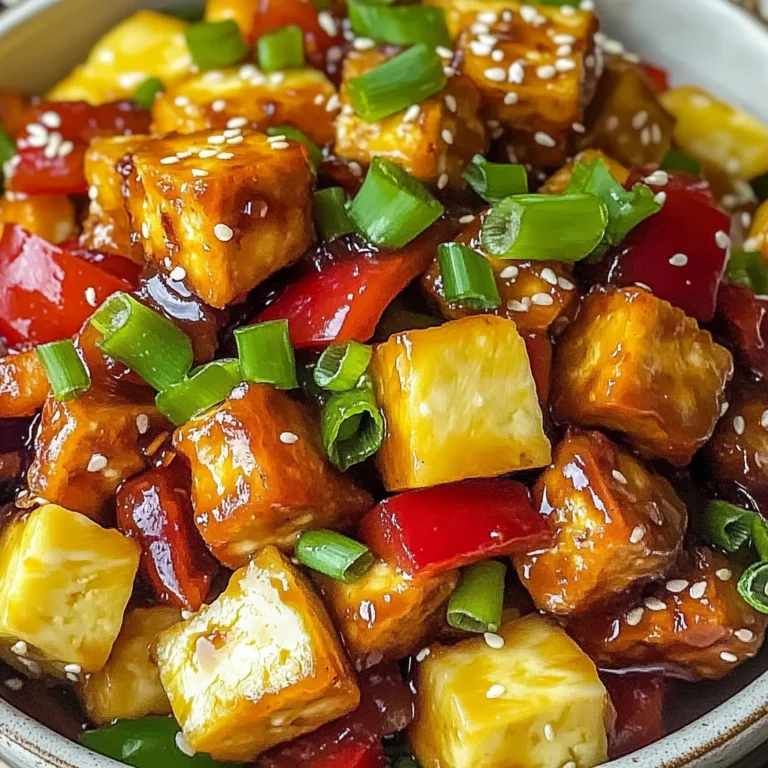 Vegan Pineapple Tofu